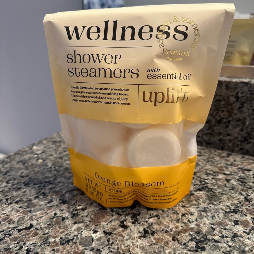Wellness Shower Steamers with Essential Oil - Orange Blossom